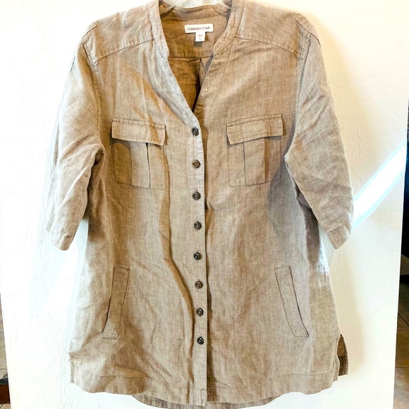 Coldwater Creek linen tunic - Picture 1 of 10